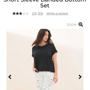 Soma Cool Nights Stargazer Pajama set Medium, banded bottom